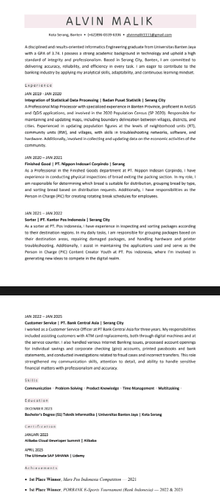 Classic template preview